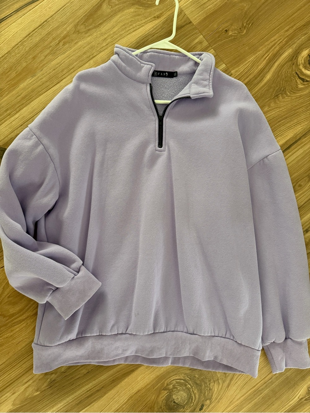 BRAN? Lavender Half-Zip Pullover Turtleneck Sweater